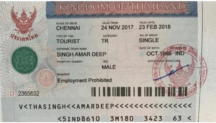 Thailand Visa from India