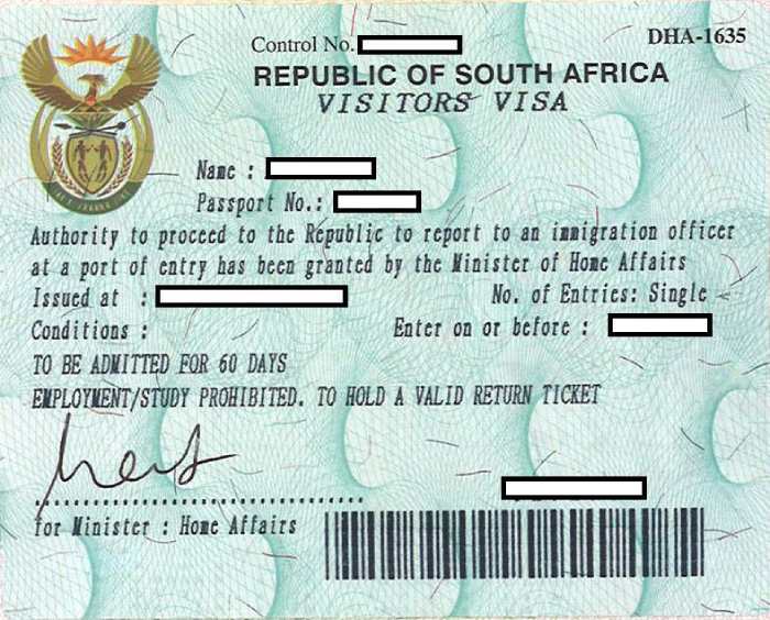 South Africa Visa for Indian citizen